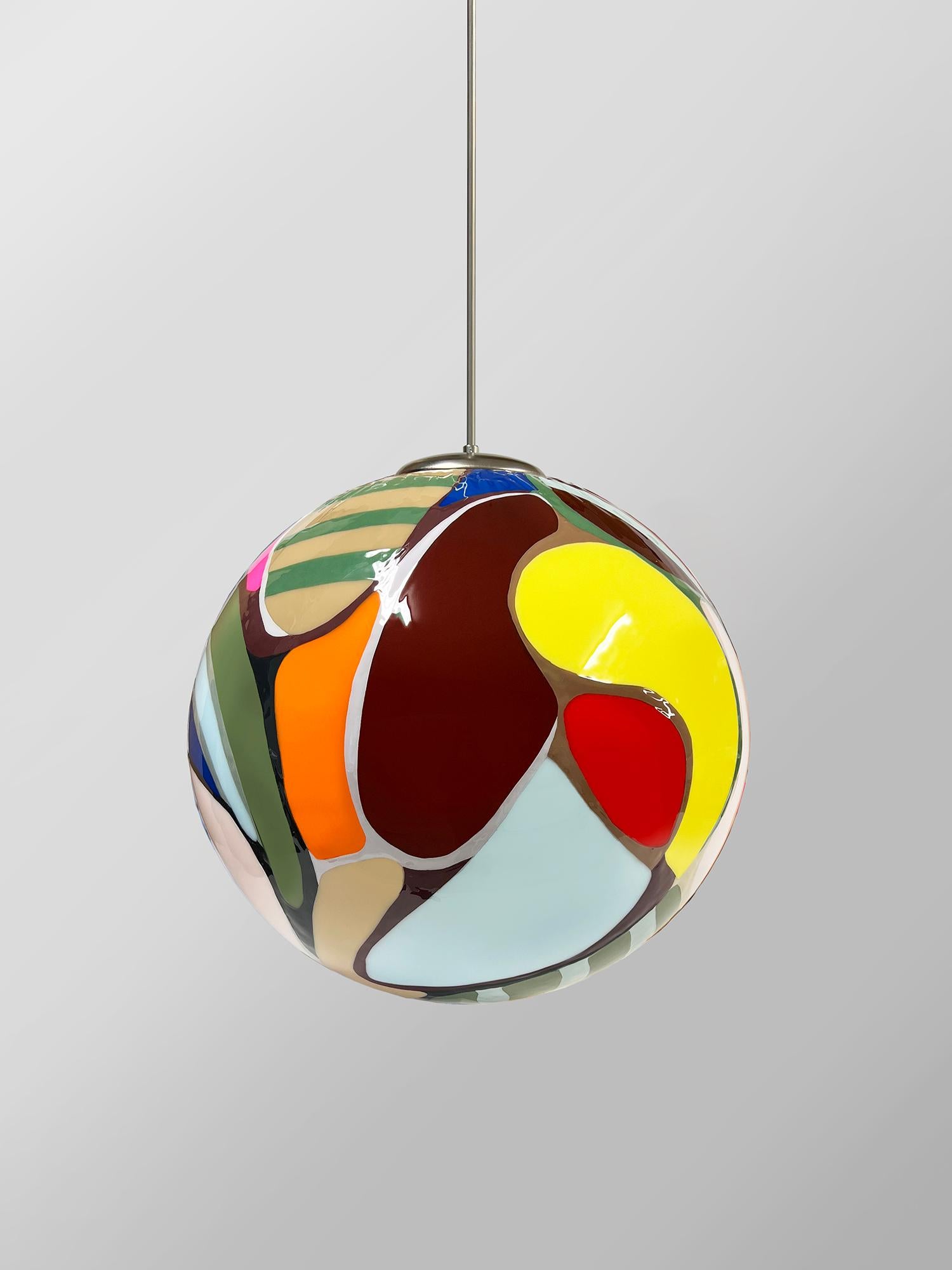 Contemporary Colorful Prism Meta Pendant Light by Elyse Graham For Sale 5