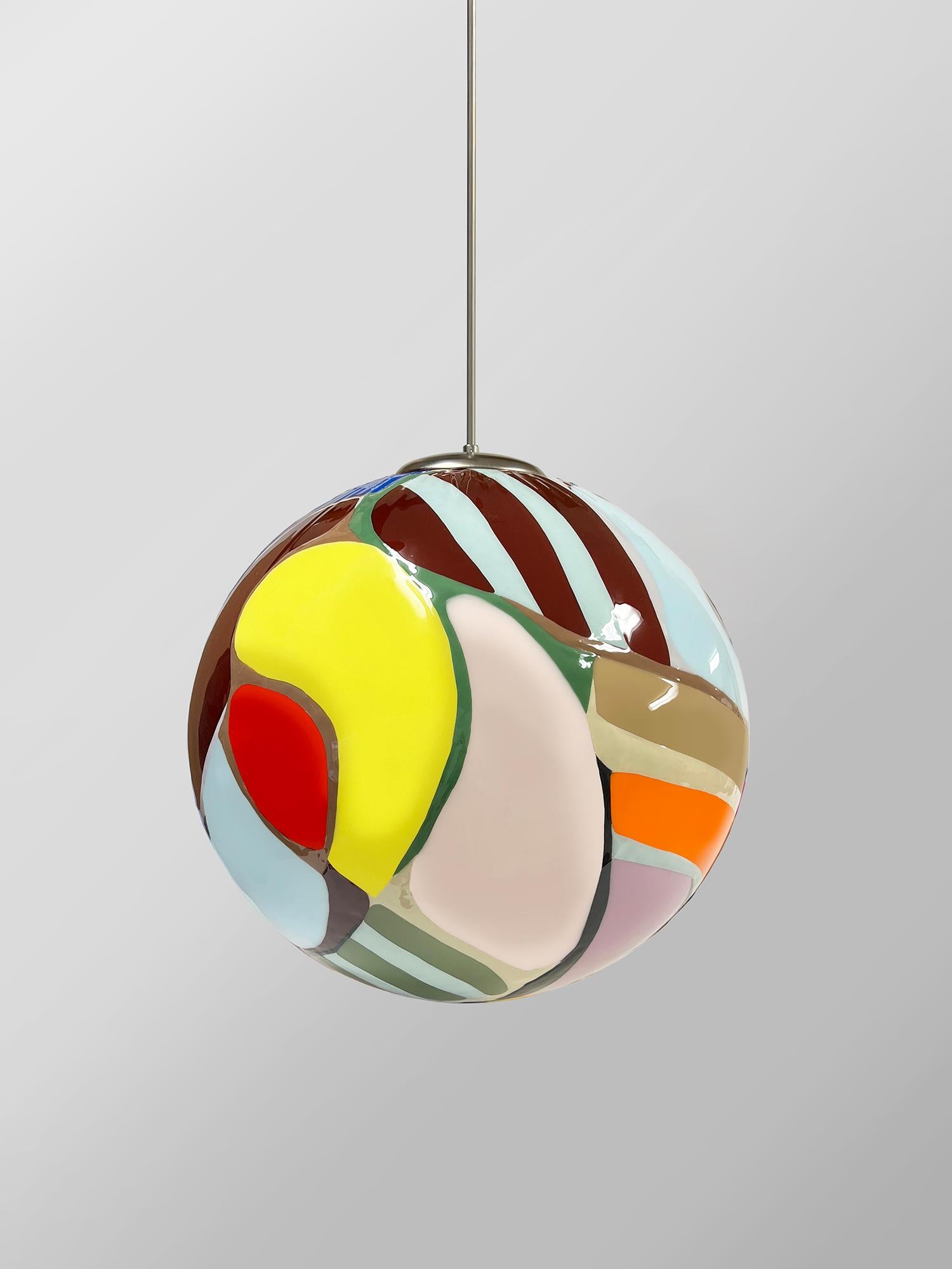 Contemporary Colorful Prism Meta Pendant Light by Elyse Graham For Sale 6