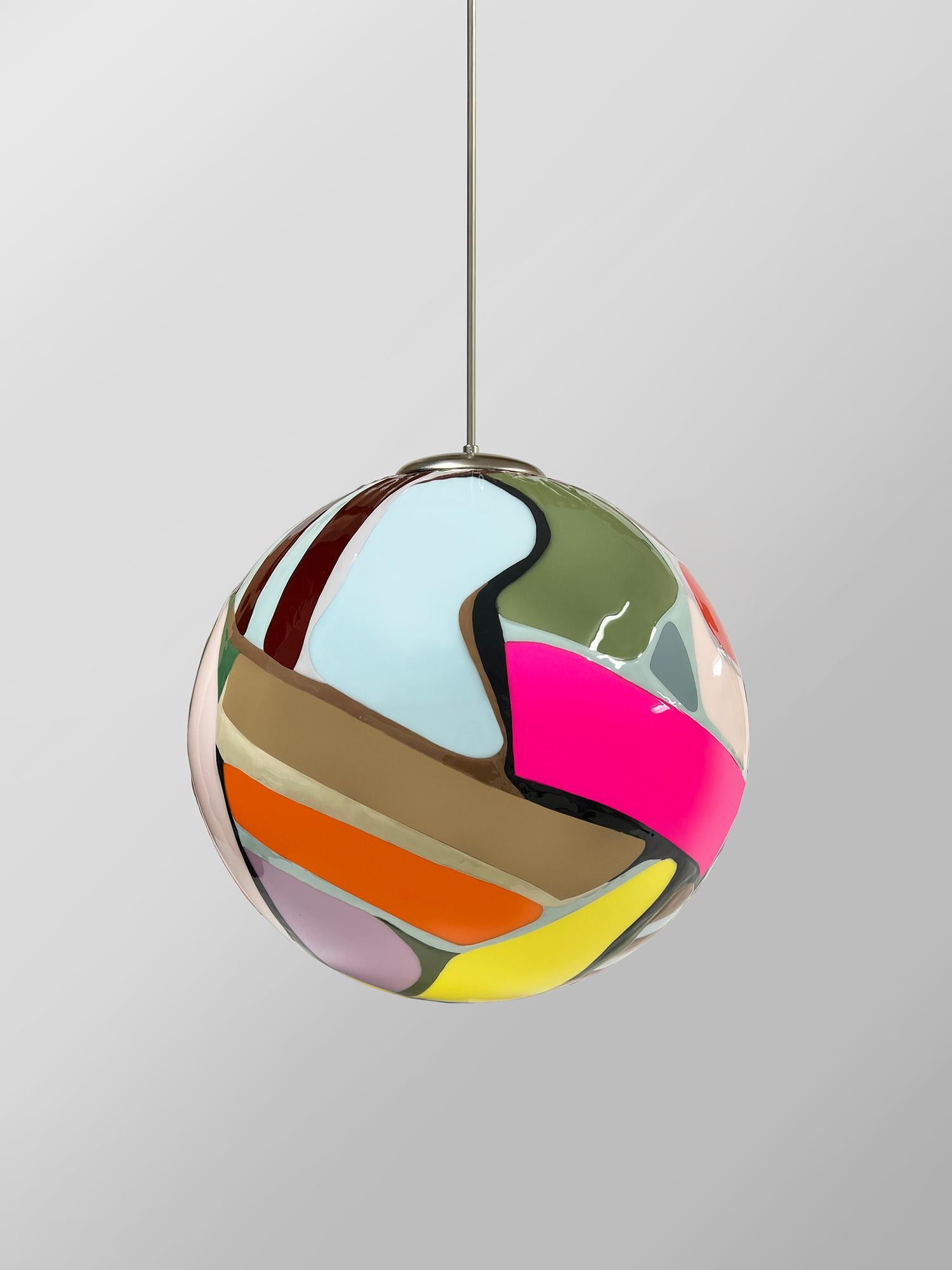 Contemporary Colorful Prism Meta Pendant Light by Elyse Graham For Sale 7
