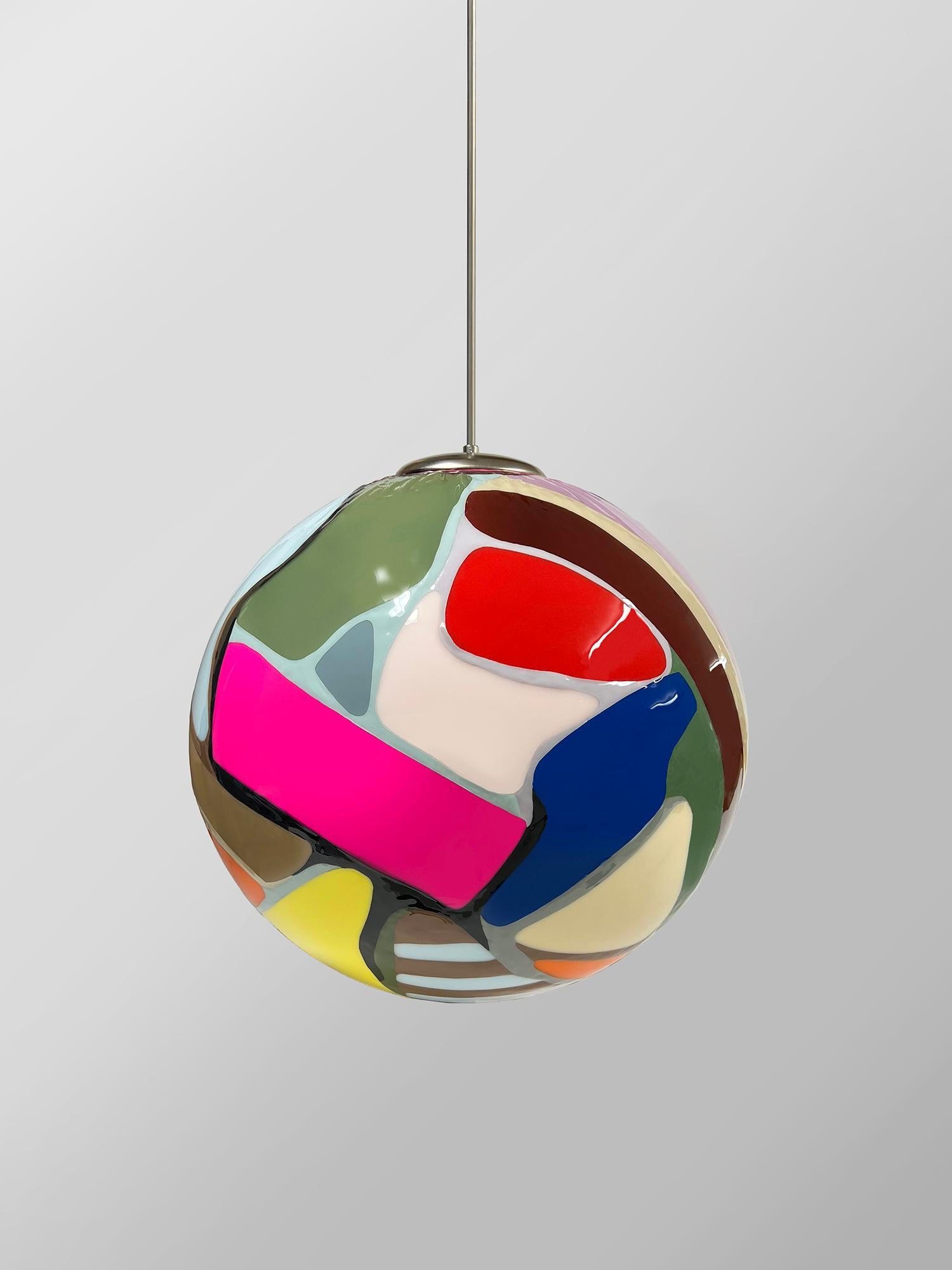 Contemporary Colorful Prism Meta Pendant Light by Elyse Graham For Sale 8