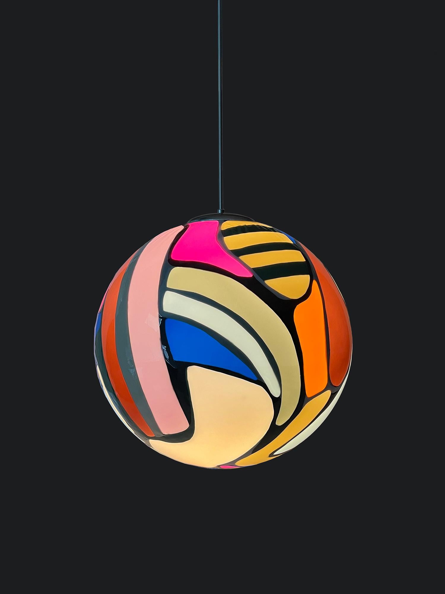 Contemporary Colorful Prism Meta Pendant Light by Elyse Graham For Sale 13
