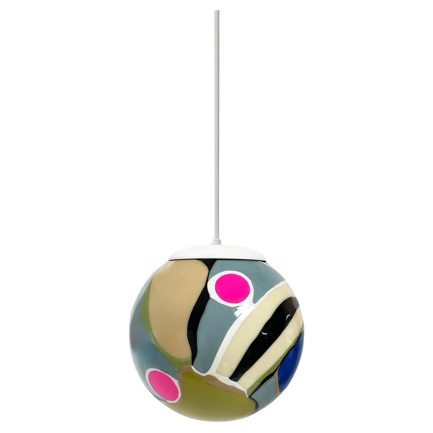 Contemporary Colorful Quark Meta Pendant Light by Elyse Graham