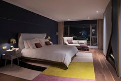 Tappeto colorato contemporaneo ispirato all'estetica di Seul