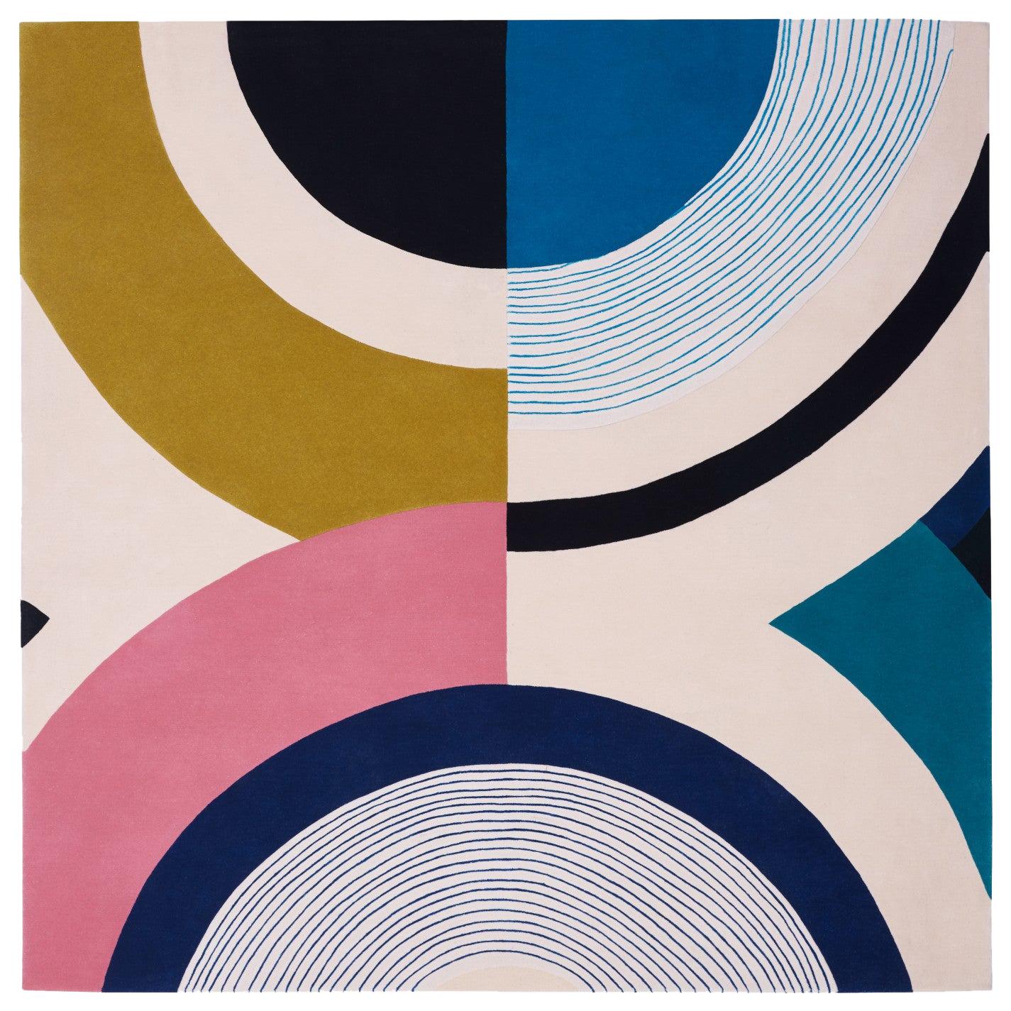 Contemporary Colorful Rug Inspired by Seoul's Aesthetic