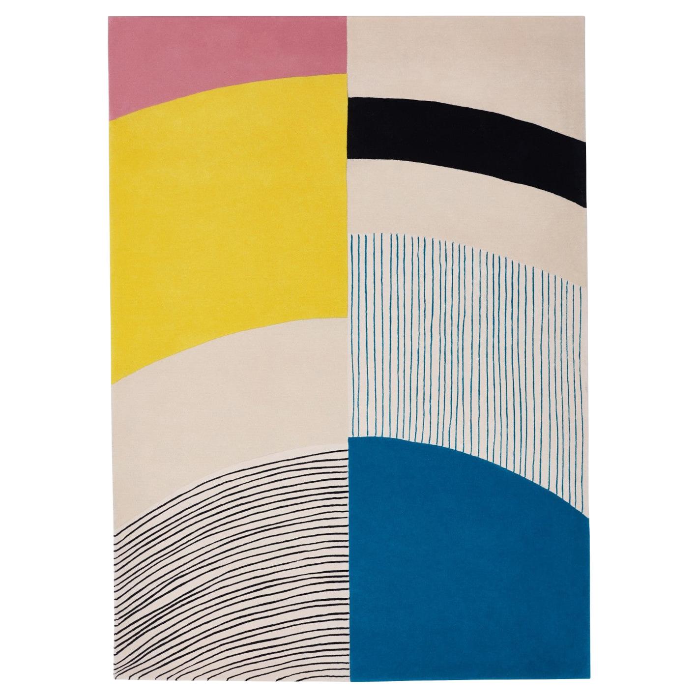 Contemporary Colorful Rug Inspired by Seoul's Aesthetic For Sale