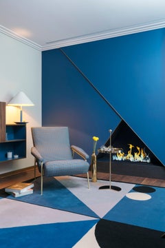 Contemporary Colorful Rug Inspired by Shangai's Aesthetic