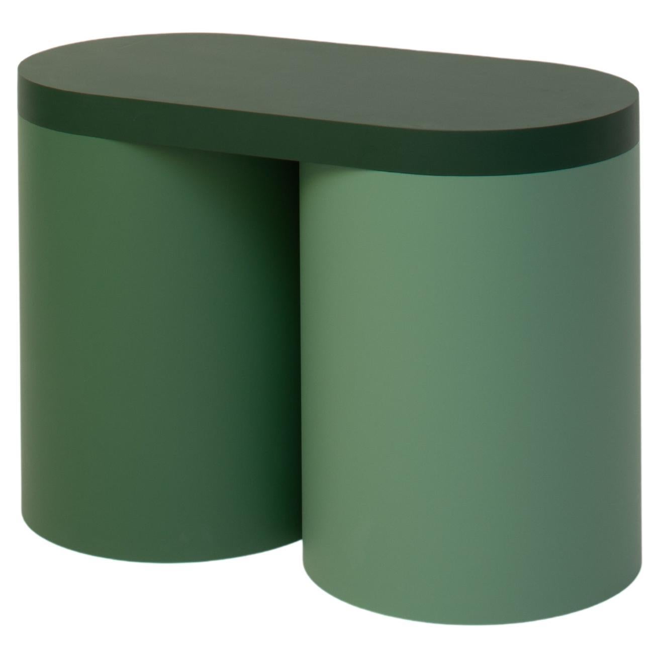 Contemporary Coloured Form Stool 02 in Lacquered Wood For Sale