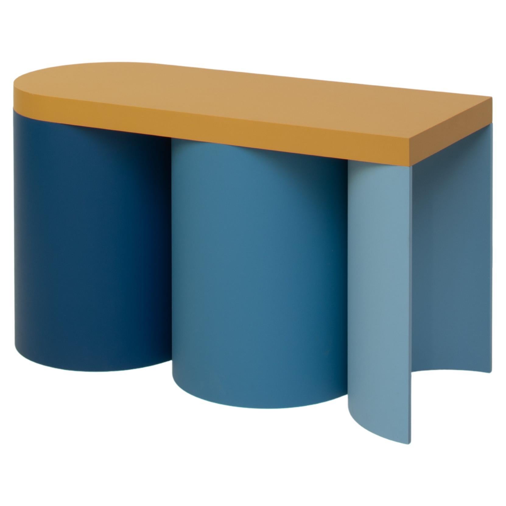 Contemporary Coloured Form Stool 04 in Lacquered Wood For Sale