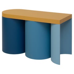 Contemporary Coloured Form Stool 04 in Lacquered Wood