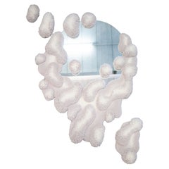 Contemporary Colourful mirror, Pure Morning portal White Alfie Furry Friends