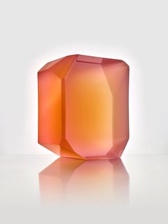 Contemporary colourful resin GEM side table by Cobra Studios