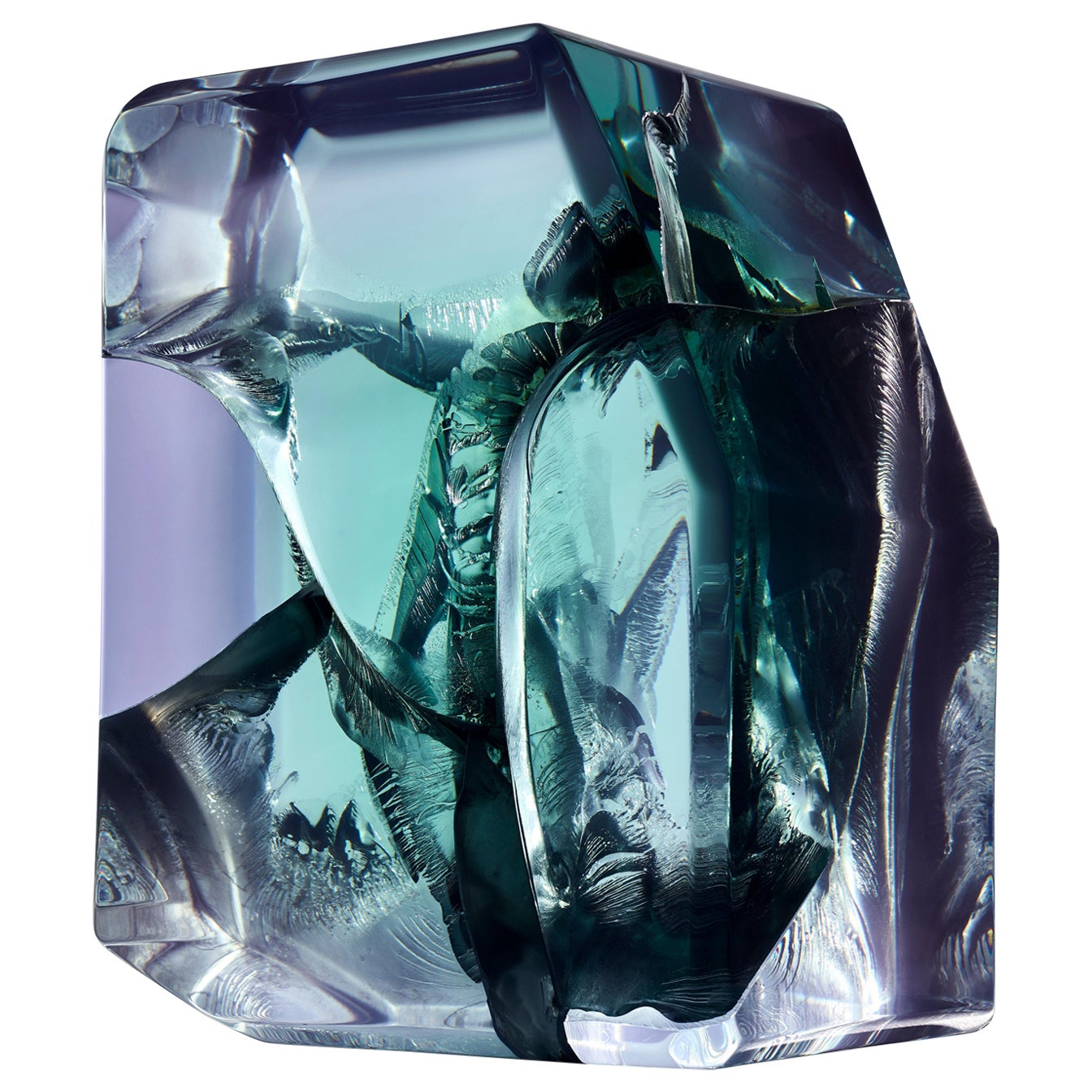 Mesa auxiliar contemporánea GEM de resina de colores de Cobra Studios en venta