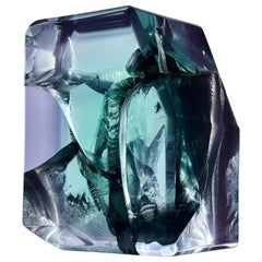 Contemporary colourful resin GEM side table by Cobra Studios