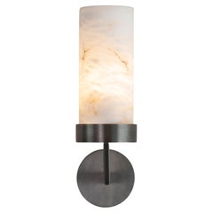 Contemporary Bronze Alabaster Compass Wall Light by Tigermoth Lighting