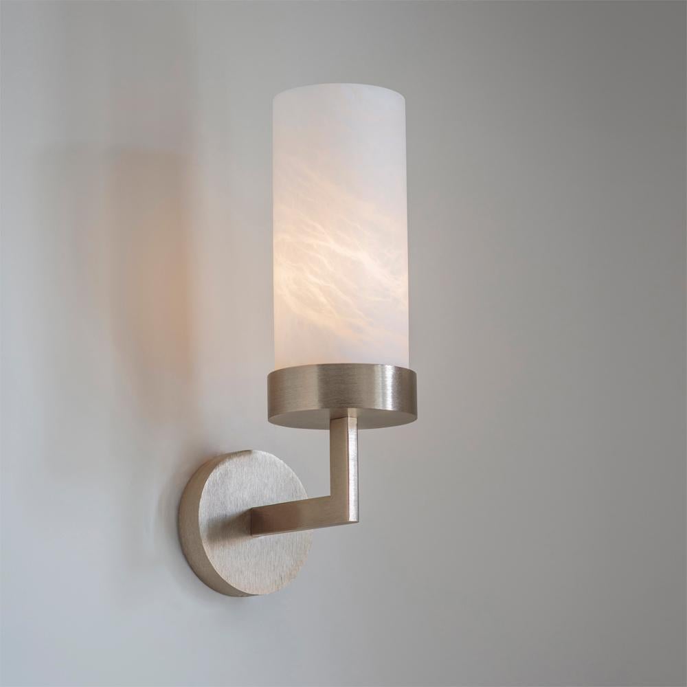 British Contemporary Gold Alabaster Compass Wall Light by Tigermoth Lighting For Sale