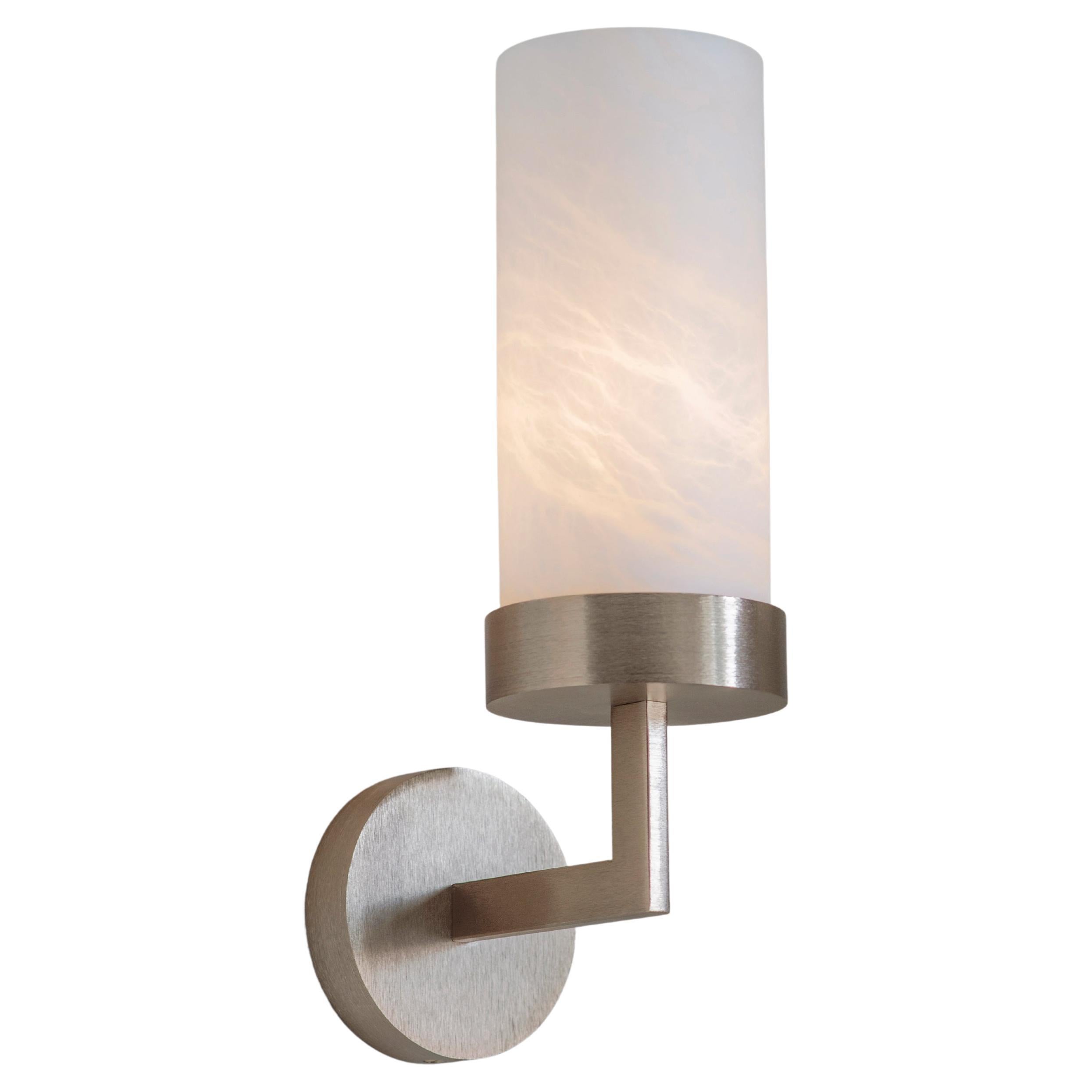 Contemporary Gold Alabaster Compass Wall Light by Tigermoth Lighting