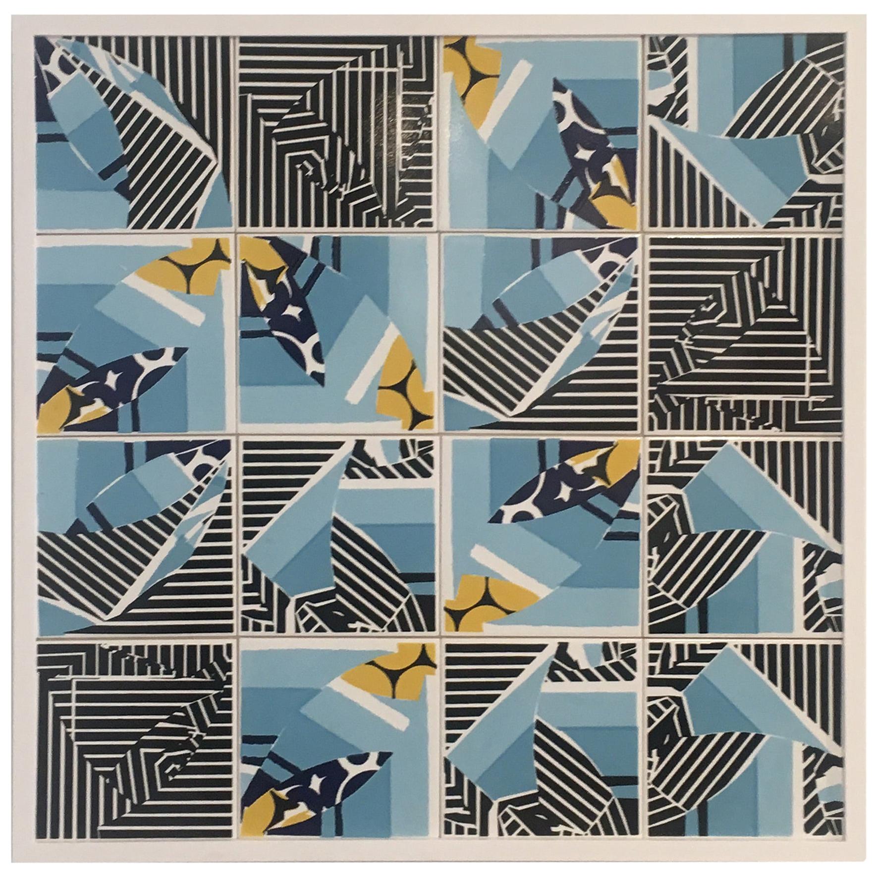Contemporary Composition with Limited Edition Tiles by Brazilian Designer