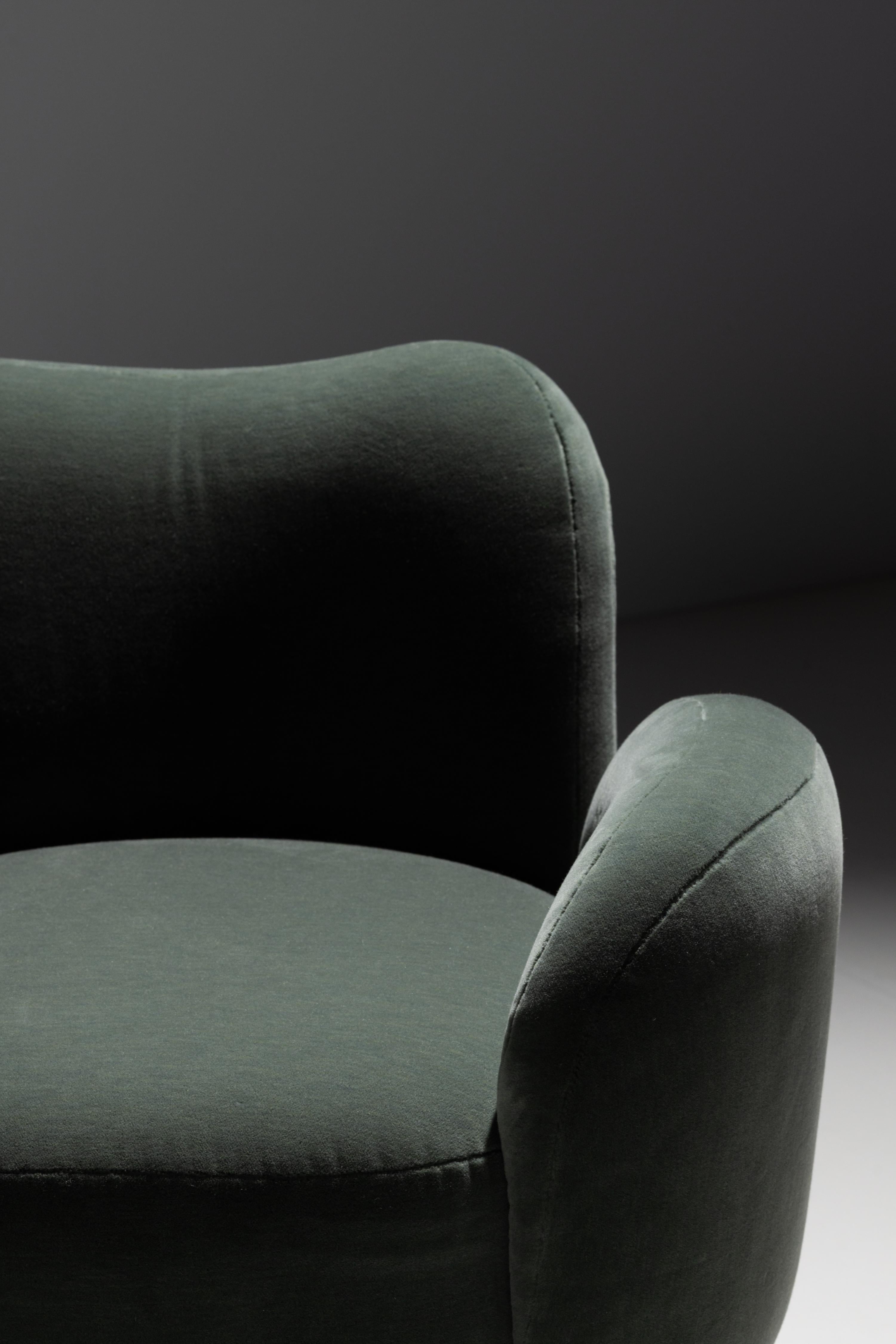 Sedia da salotto contemporanea Conchula, girevole, DEDAR Alpaca, fatta a mano da Greenapple in vendita 10