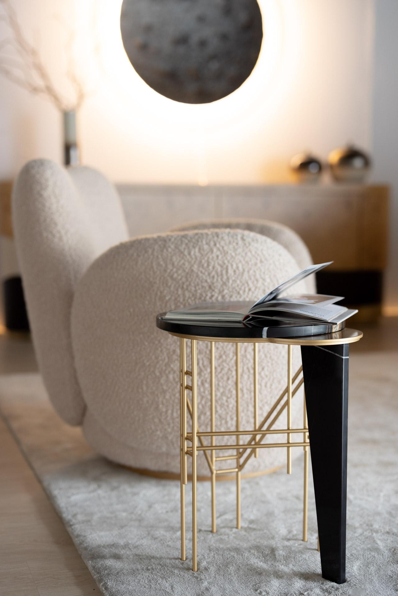 Contemporary Conchula Sessel 2er-Set, drehbar, italienischer Bouclé, Greenapple im Zustand „Neu“ im Angebot in Lisboa, PT