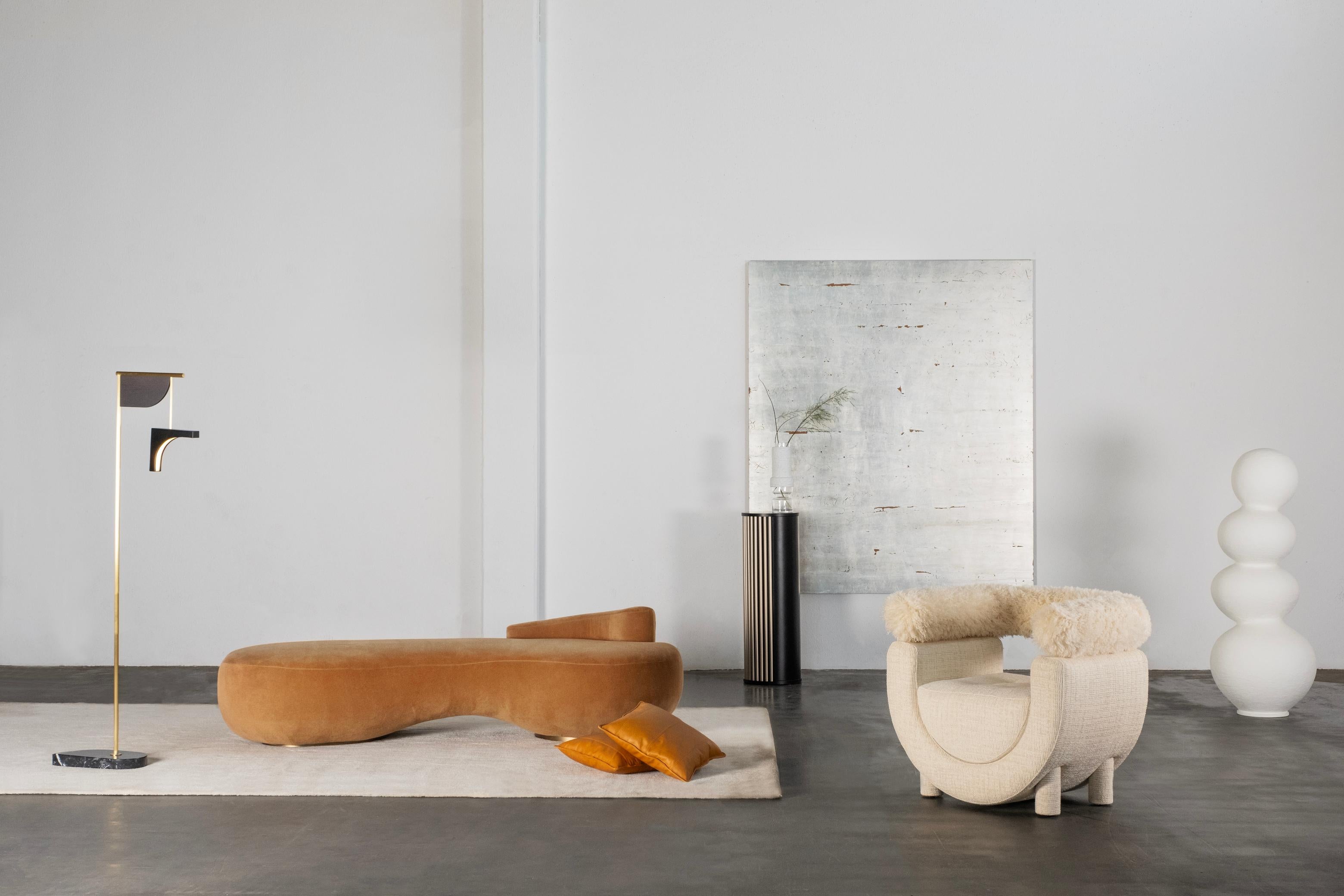 Conchula Day Bed, Contemporary Collection, Handcrafted in Portugal - Europe by Greenapple.

The Conchula daybed is a room-defining furniture piece, distinguished by its eye-catching silhouette. Designed to provide ultimate comfort for moments of