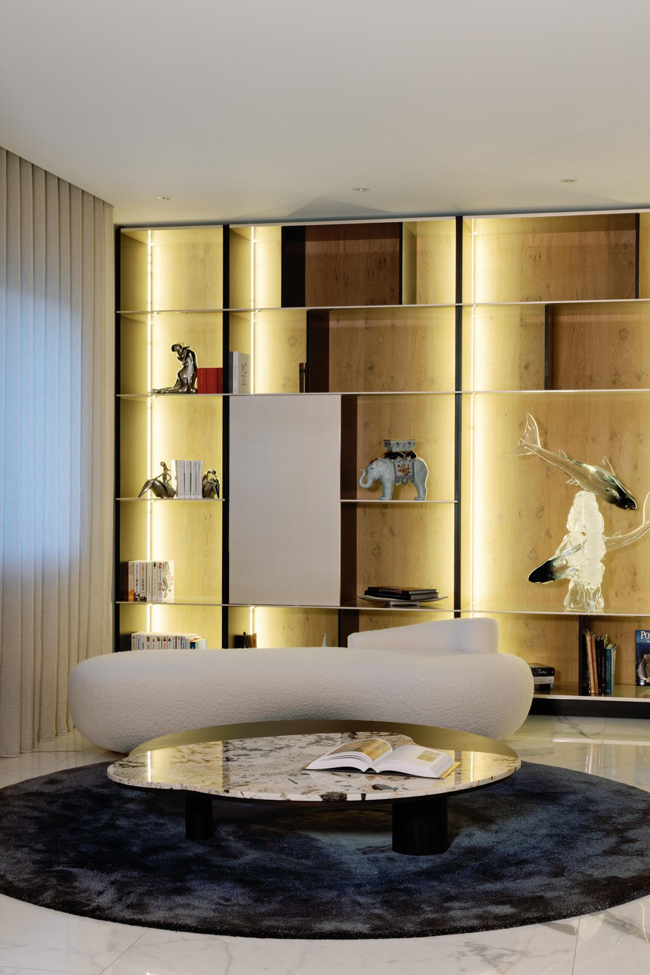 Cama de Día Contemporánea Conchula, Tejido Italiano de Lana Beige, Hecha a Mano por Greenapple en venta 2