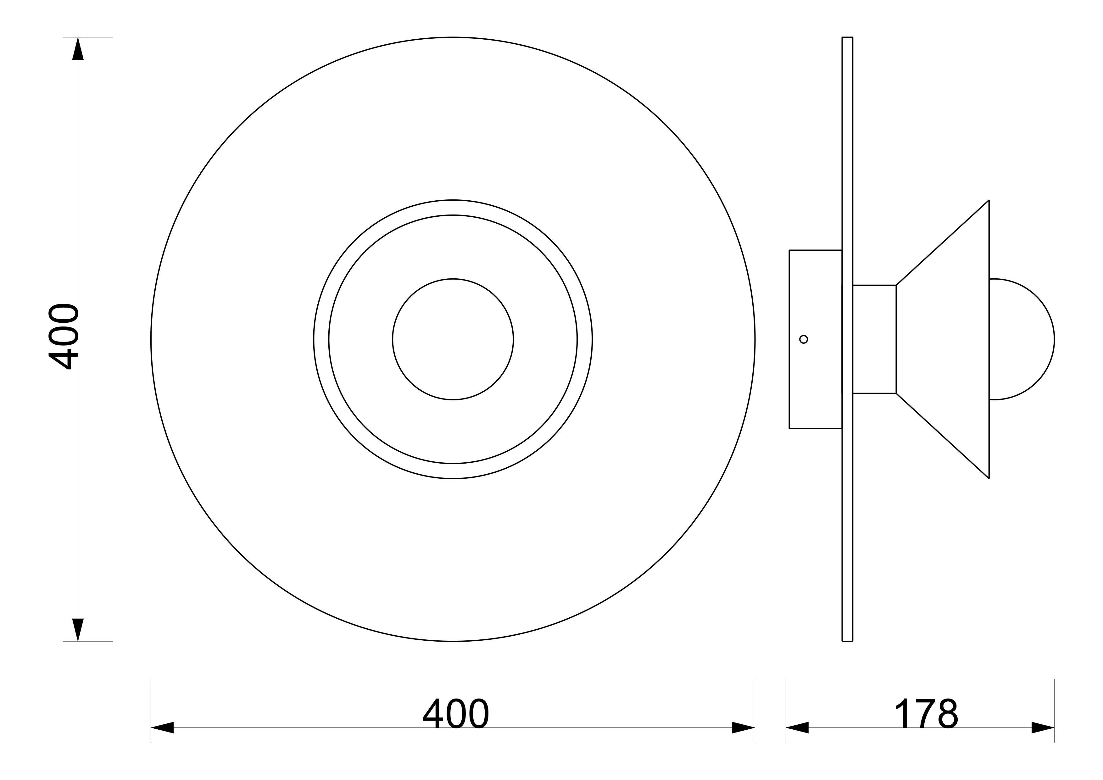 Calco Lampada da soffitto a parete in gres concreta e contemporanea, design minimalista LE Roi in vendita