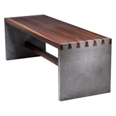 Contemporary Concrete Wood Bench by T.G , Austria, 21st Century