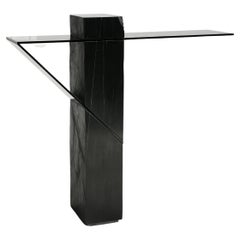 Contemporary Console 'Athlétique' by Frédéric Saulou, Black Slate