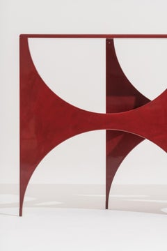 Contemporary Console Butterfly by Hannes Peer in Cement Handmade Resin Finish