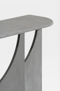 Contemporary Console Butterfly by Hannes Peer in Cement Handmade Resin Finish