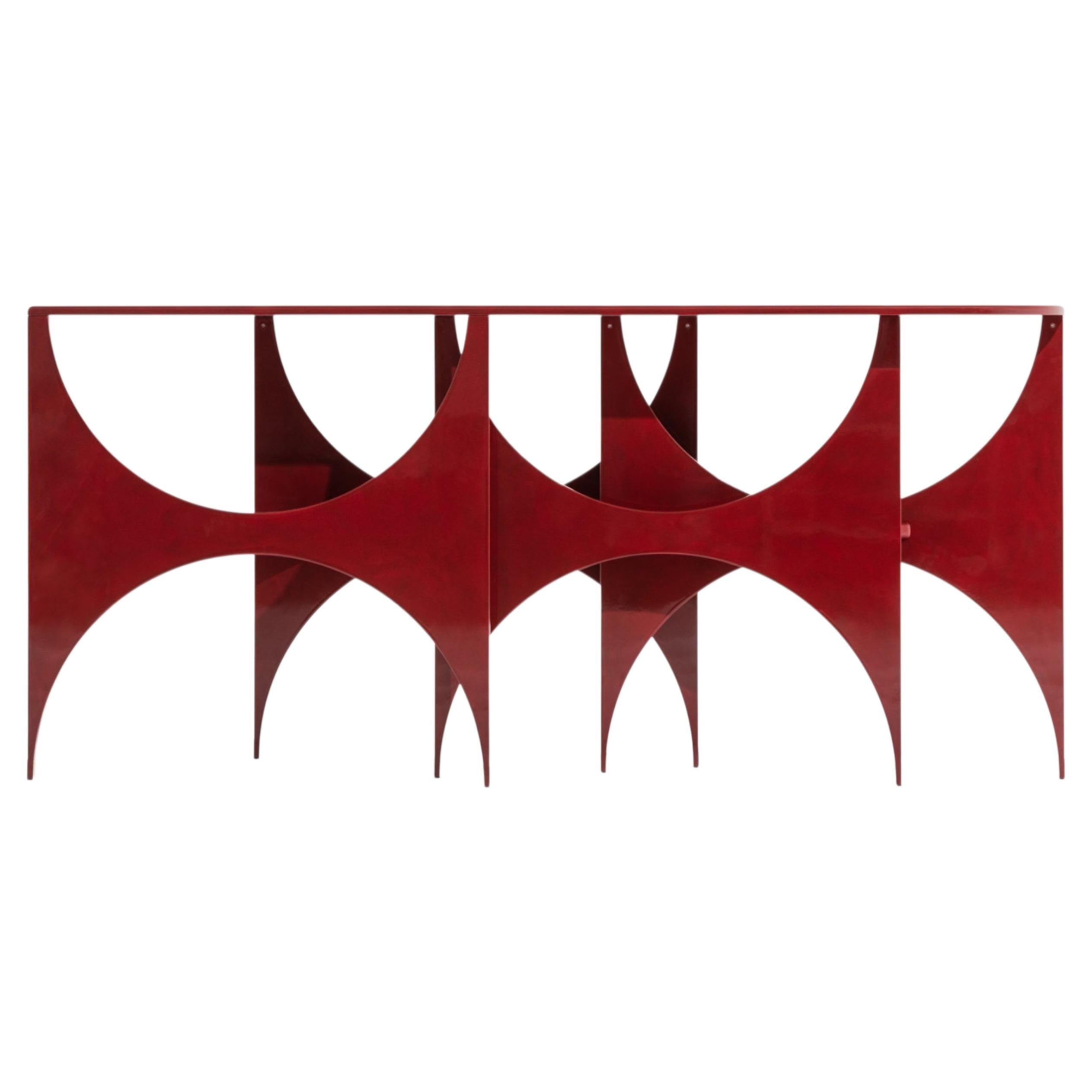Contemporary Console Butterfly by Hannes Peer in Porcelain Finish
