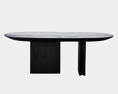 Mesa Consola Contemporánea 'Barca' de Madera Quemada de Carm Works, Personalizable