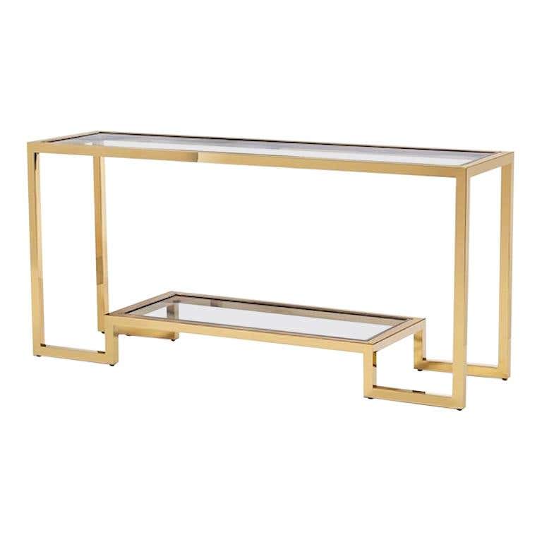 Contemporary Ribbed Console Table For Sale at 1stDibs
