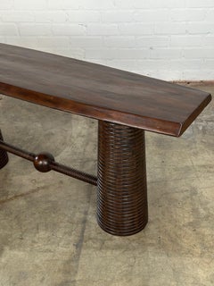 Contemporary console table in reclaimed pine (in storage)