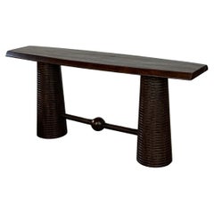 Contemporary console table in reclaimed pine (in storage)