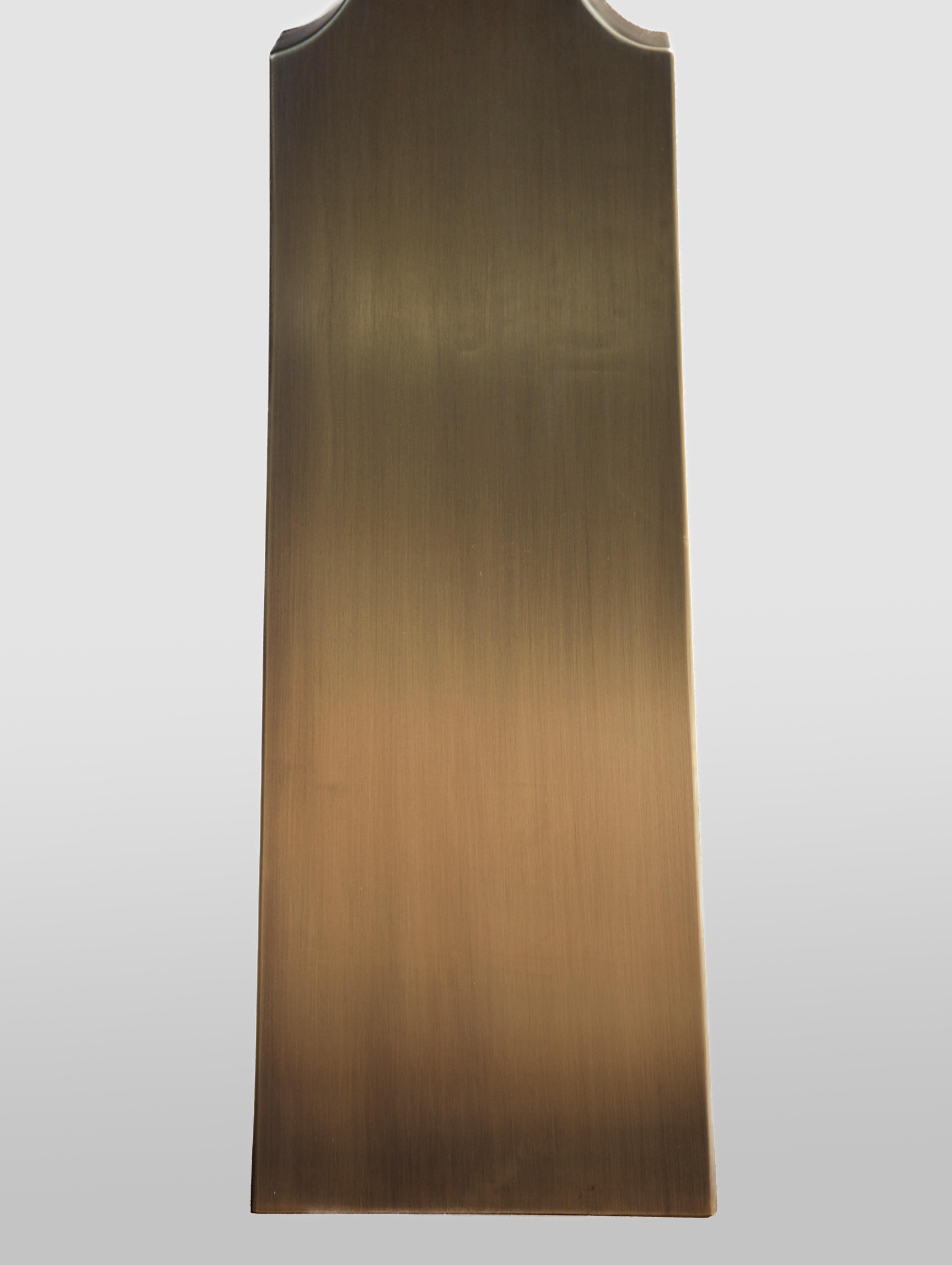 Brutalist Contemporary Console Table 'LIAH' by Eichkorn, Brass and Oak, Customizable For Sale