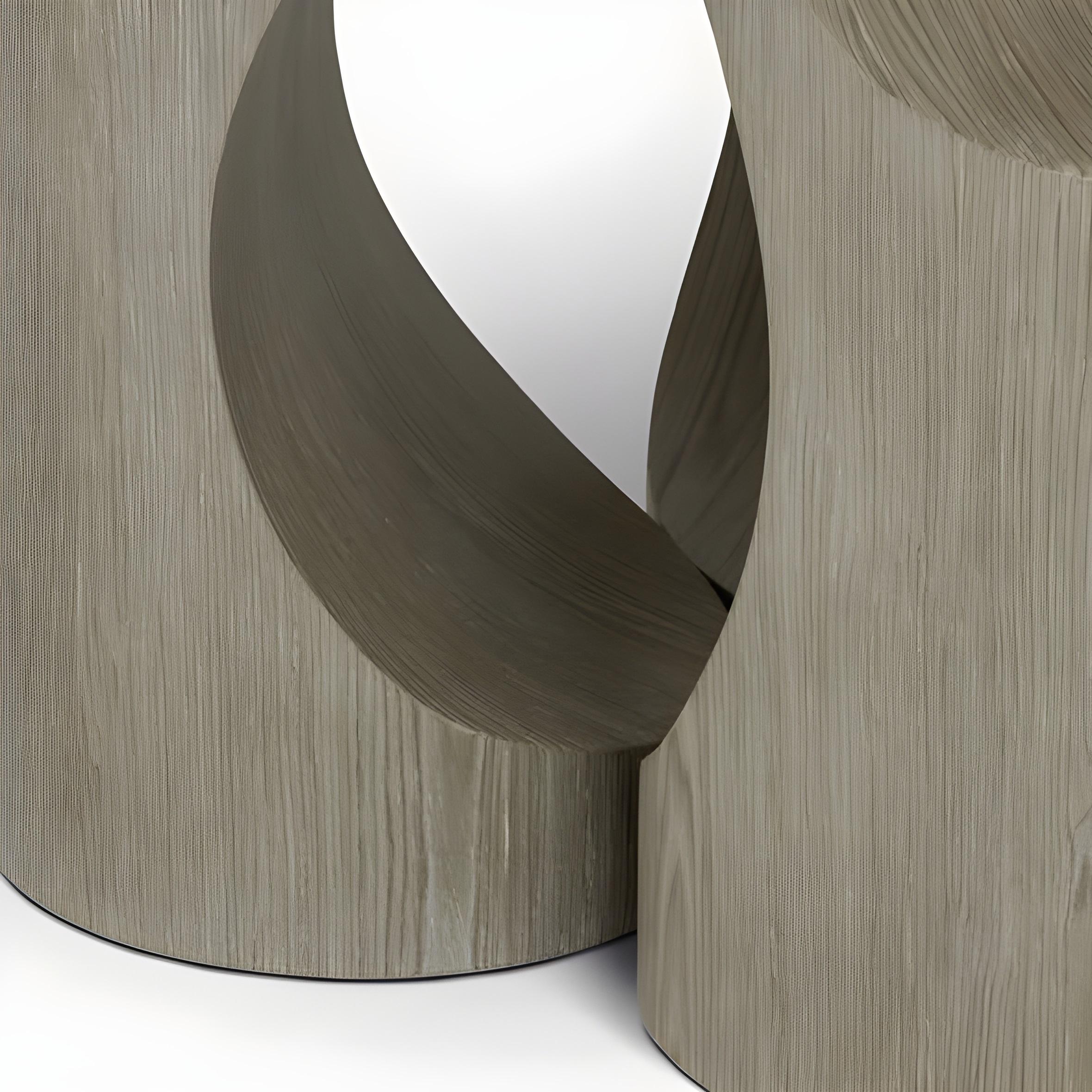 Contemporary Console Table With Cylindrical Legs & Marble Top By José Castro For Sale 1