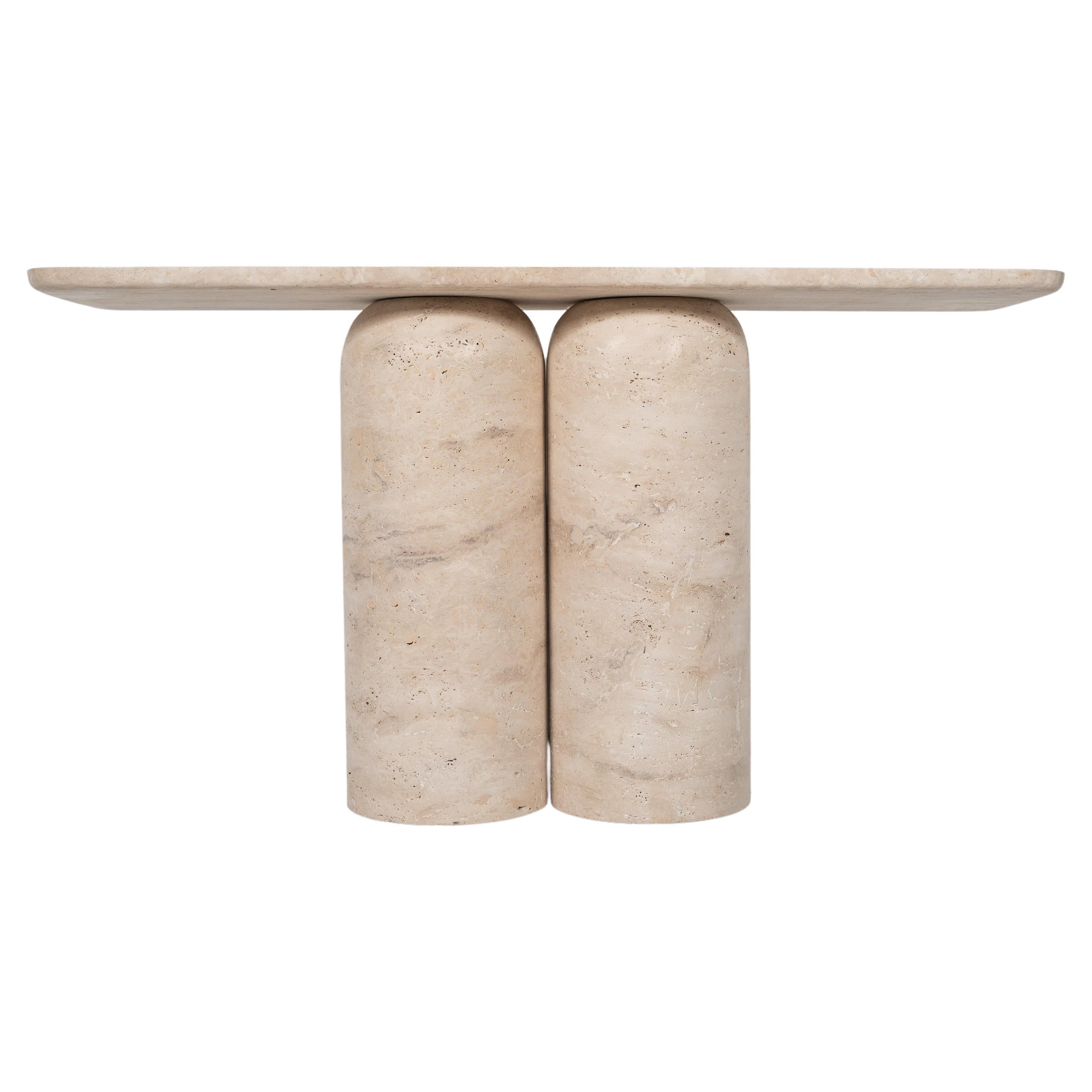 Contemporary Console, Travertine, Italy