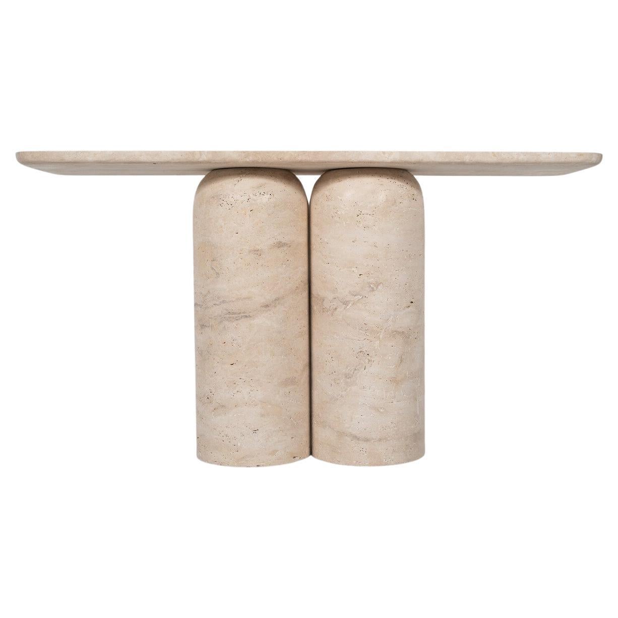Contemporary Konsole, Travertin, Italien.