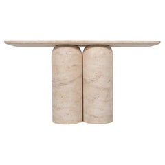 Contemporary Konsole, Travertin, Italien.