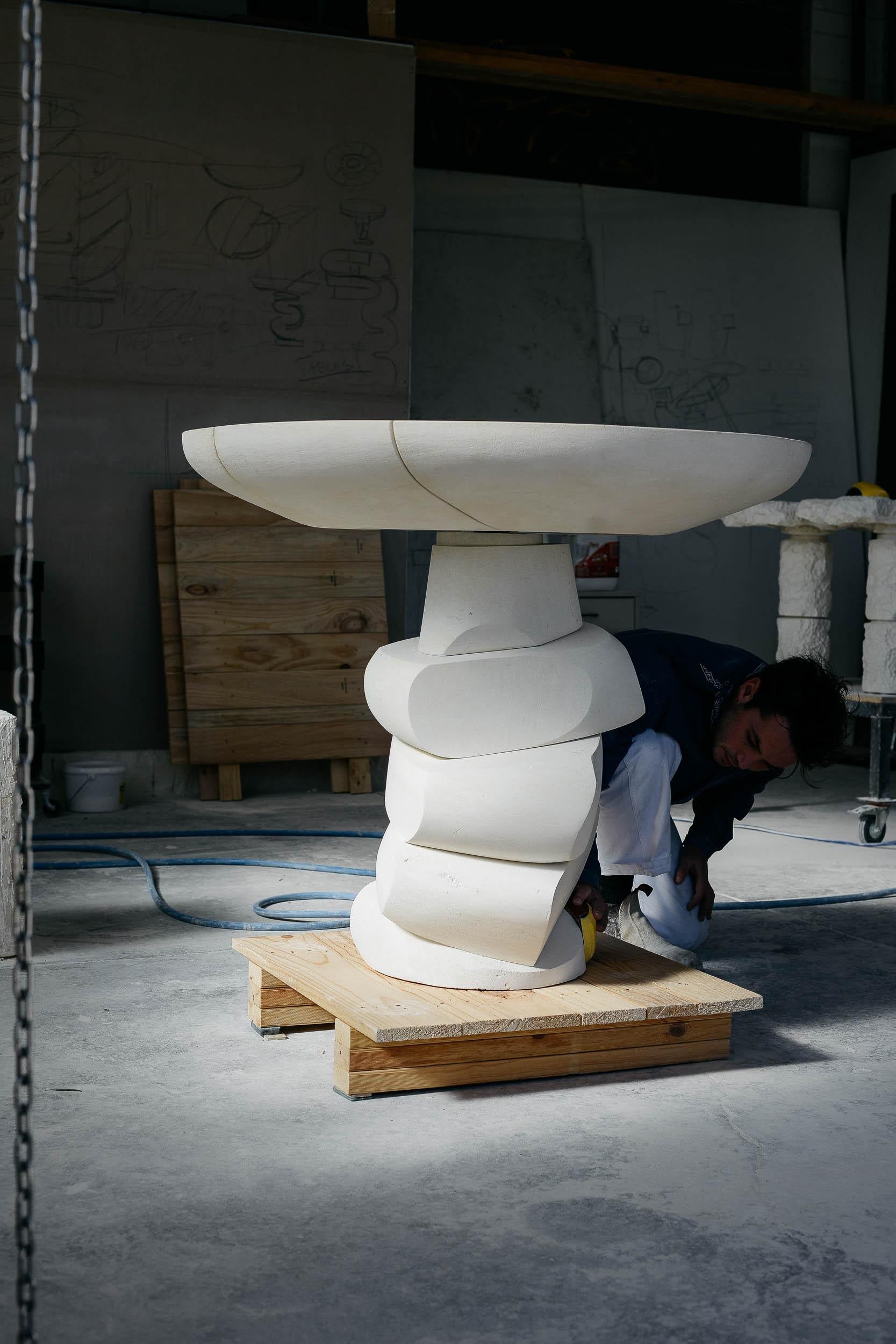Australian Contemporary Console 'Unamed' by DenHolm, Limestone