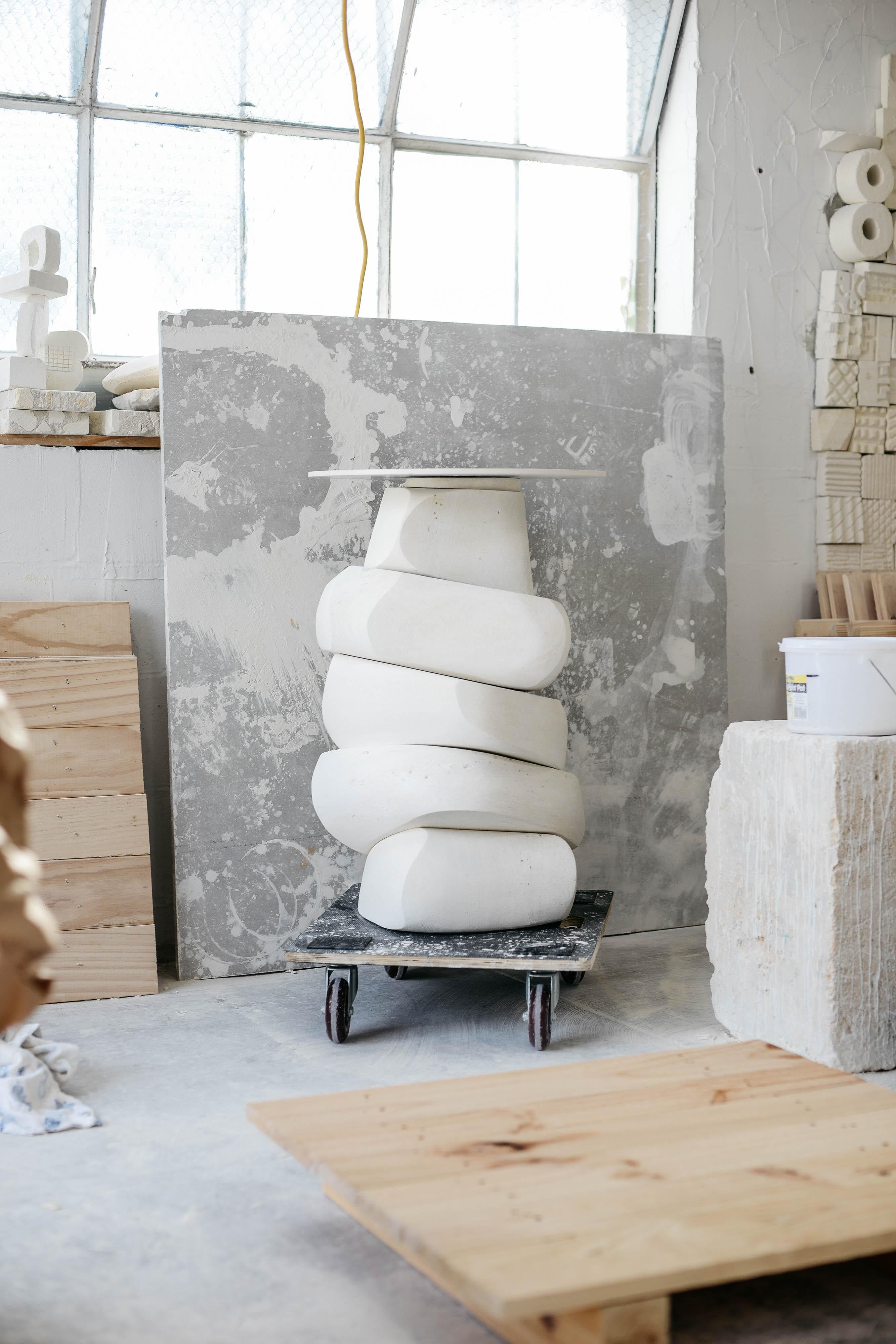Contemporary Console 'Unamed' by DenHolm, Limestone 2