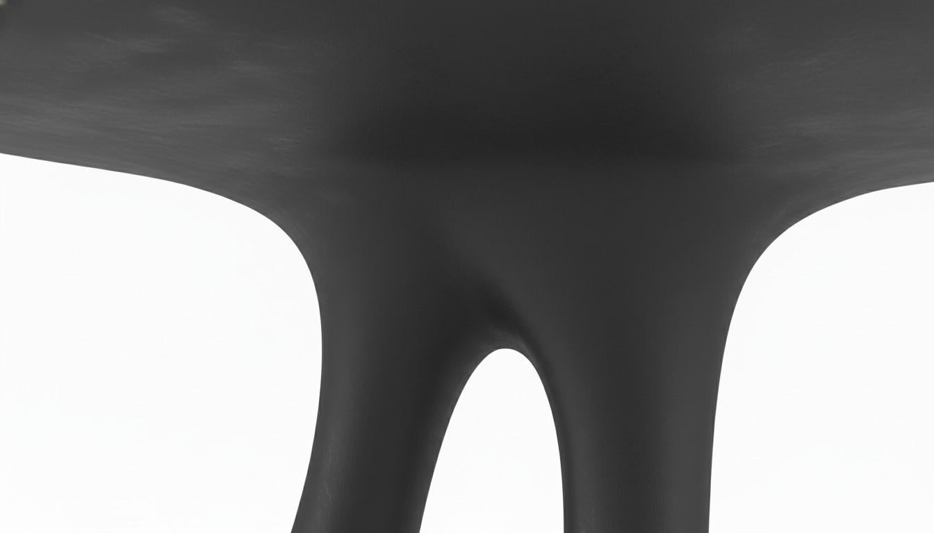 This captivating console is a testament to organic design, where form and texture converge to create a truly unique piece. Its entire structure is enveloped in a meticulously applied plastered finish, lending a raw, tactile quality that invites