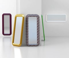 Specchio convesso contemporaneo in alluminio di Altreforme