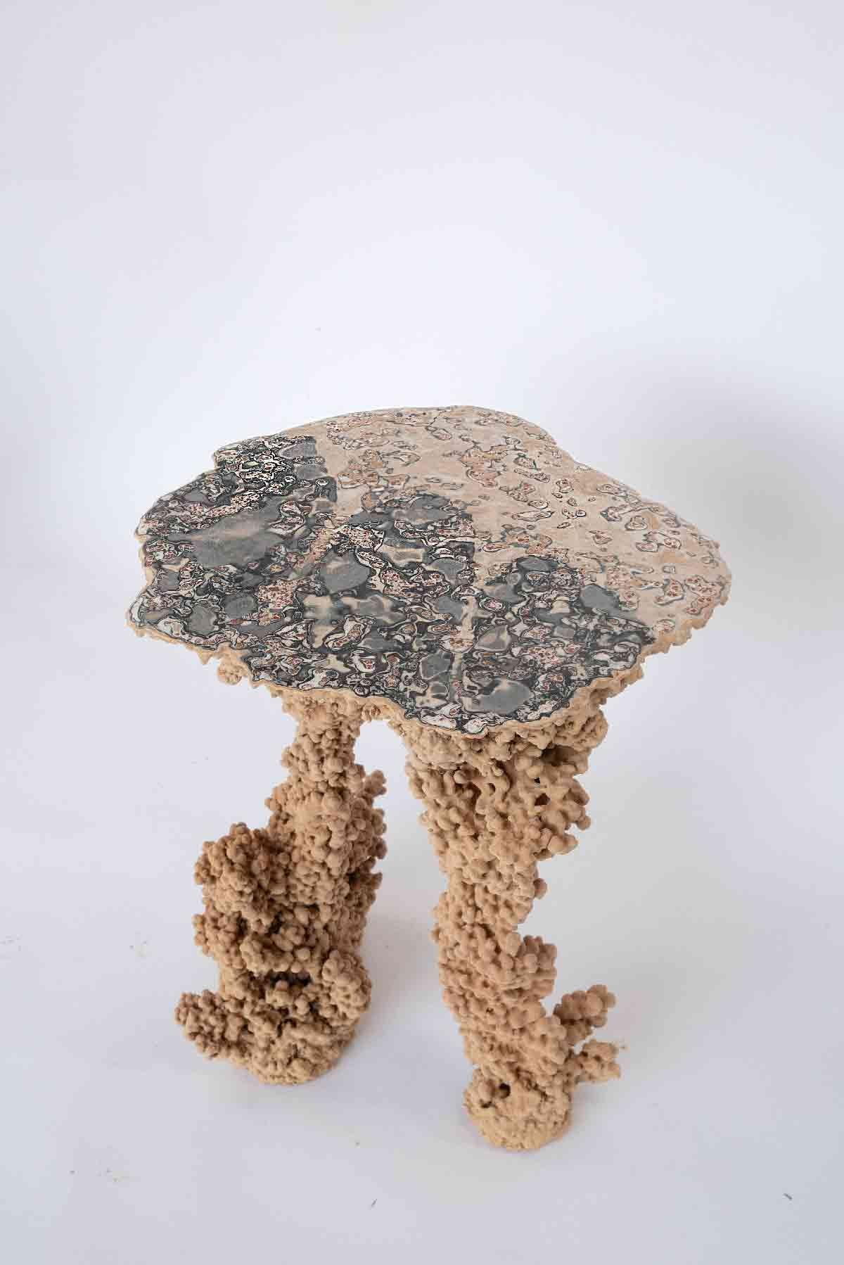 Cette série s'inspire des vestiges antiques et des motifs des sols en mosaïque romaine, avec leurs tesselles minutieusement travaillées, appelées opus vermiculatum.

Les pièces évoquent les passages stratifiés du temps - d'anciens établissements