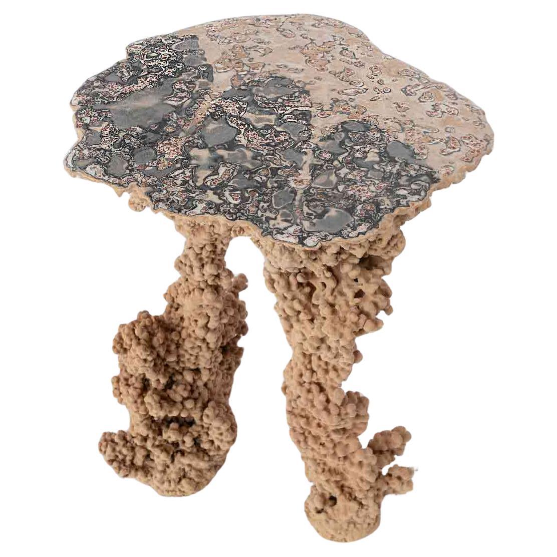 Table d'appoint Cupidon contemporaine en cuivre en vente