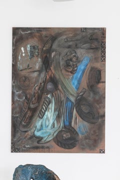 Contemporary copper painted Under Venusian Skies by Marius Ritiu