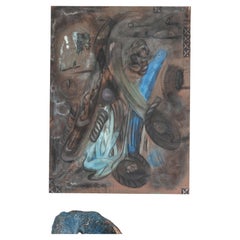 Contemporary copper painted Under Venusian Skies by Marius Ritiu