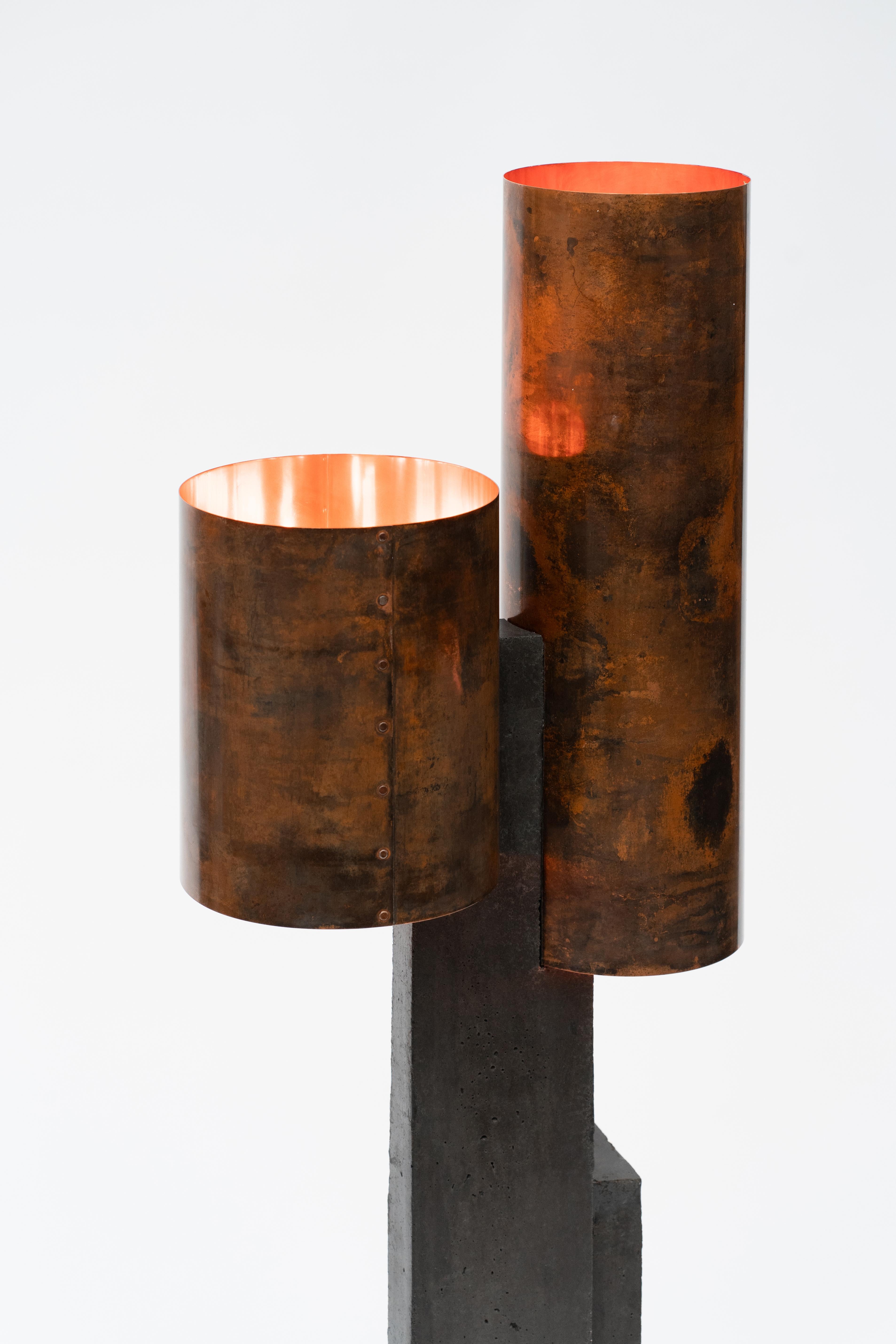 Contemporary, Copper Prospect Floor Lamp by Studio ThusThat For Sale 2