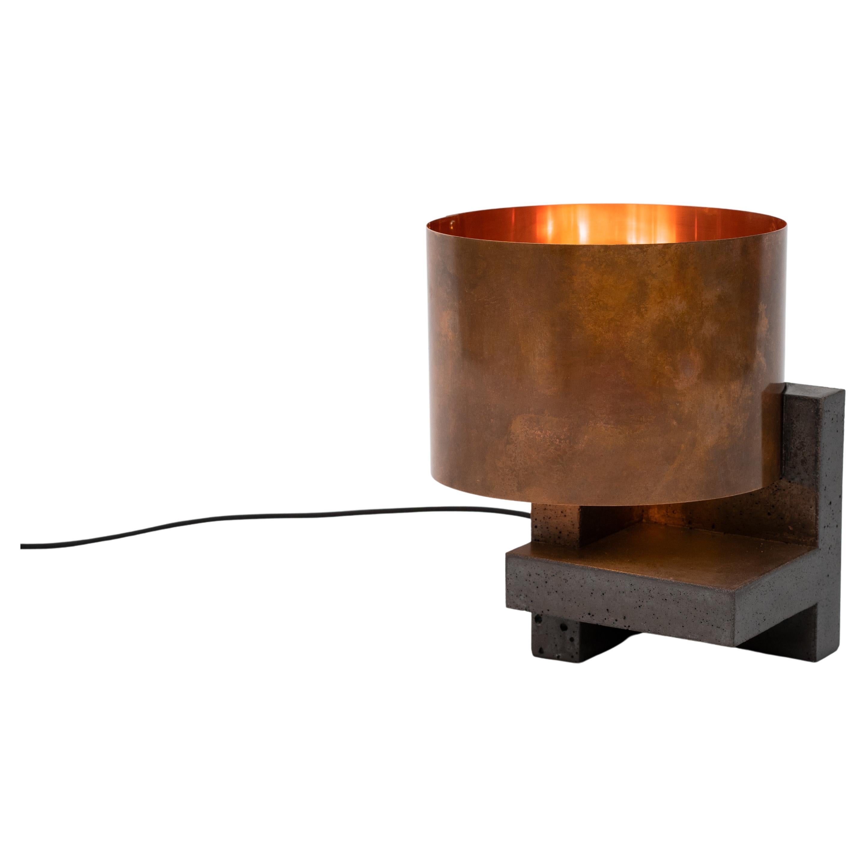 Contemporary, Copper Prospect Table Lamp by Studio ThusThat For Sale